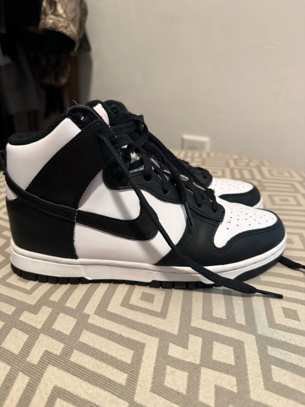 Nike Women’s High-Top Sneakers in Black and White